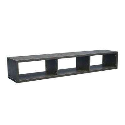 Wall Mounted Shallow Floating TV Console,Black 60x22 Latitude Run Color: Gray