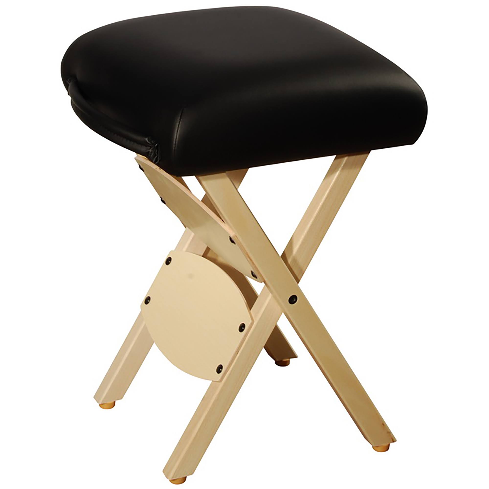 MT Massage Wooden Handy/Folding Massage Stool Black