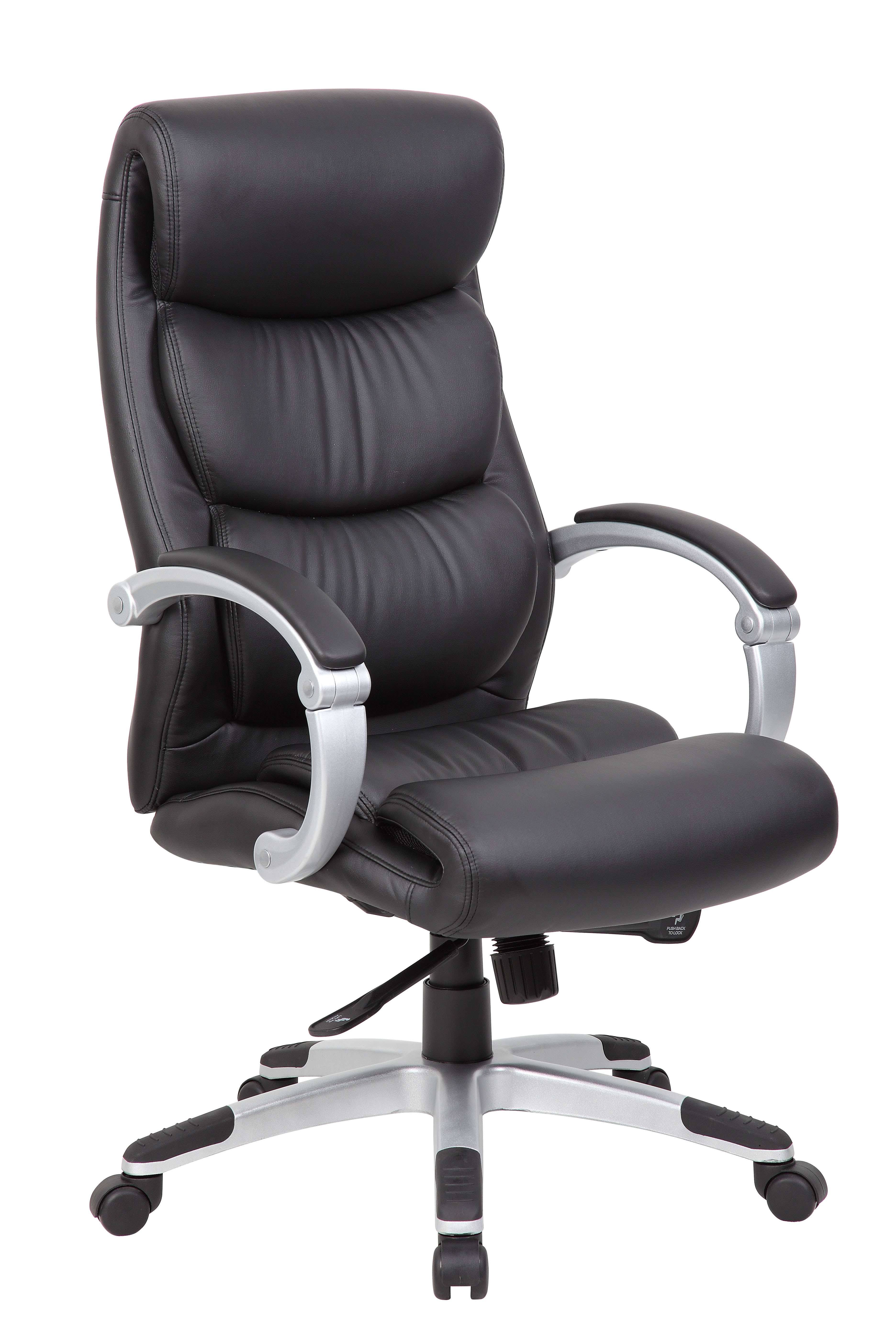 Boss Office Products Caressoft Plus Executive Chair, Black