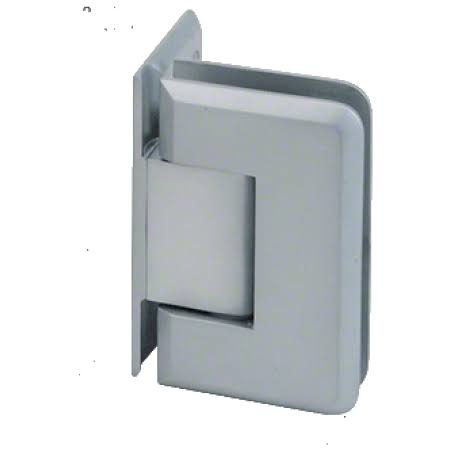 CRL C0l044sc Satin Chrome Cologne 044 Series Wall Mount Offset Back Plate HINGE, Silver