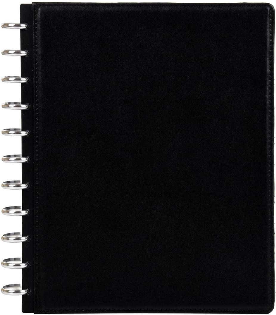 Talia Discbound Notebook, Customizable, Note Taking, Planner, Business - Professional Series, Grey, Letter (8.5in x 11in) Pack of 2