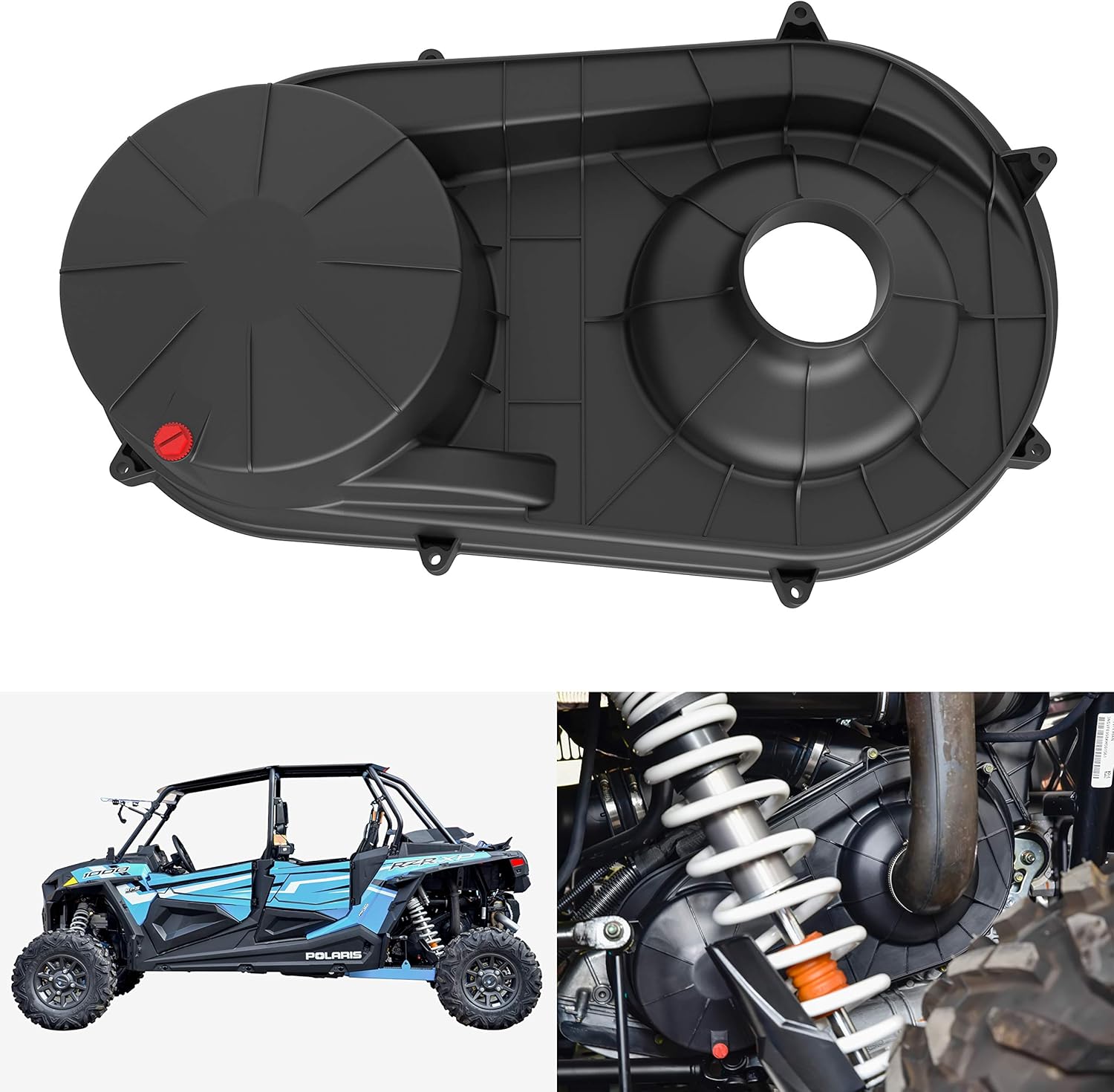 UTV Clutch Cover, SAUTVS Plastic Outer Clutch Housing for Polaris RZR XP 1000 / XP 4 1000 /General 1000 / General 4 1000 / RZR 4 900 / RZR S 1000 2015-2022 Accessories, Replace #2635611