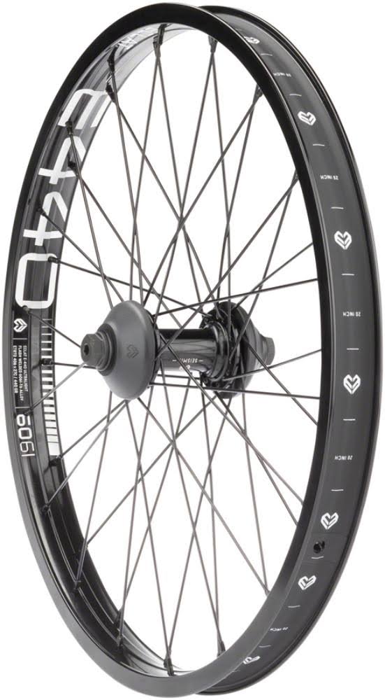 Eclat E440 Front Wheel - 20x22 3/8x22 x 100mm Rim Brake Black Clincher