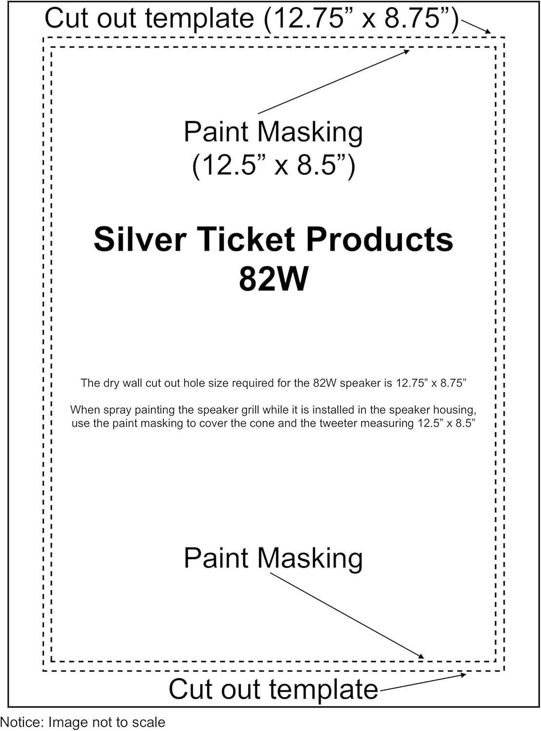 82W Silver Ticket in-Wall Speaker with Pivoting Tweeter (8 Inch in-Wall) Pack of 2