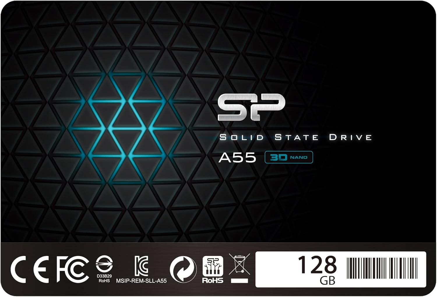 Silicon Power 128GB SSD 3D NAND A55 SLC Cache Performance Boost SATA III 2.5