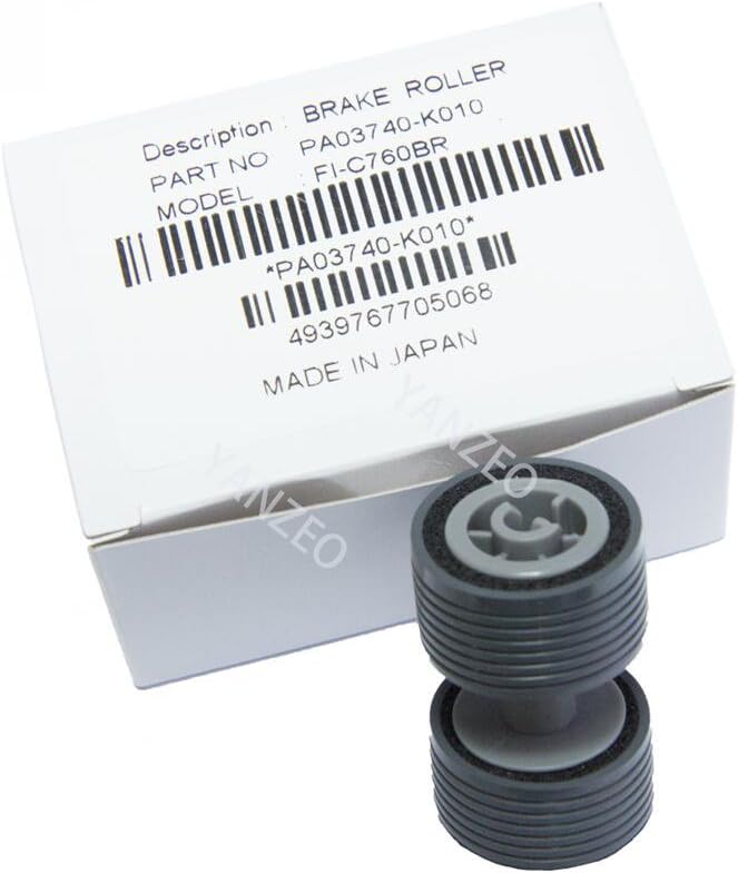 Yanzeo PA03740-K010 Compatible with Fujitsu Fi-7600 Fi-7700 Fi-7700S Scanner Brake Roller Pack of 2