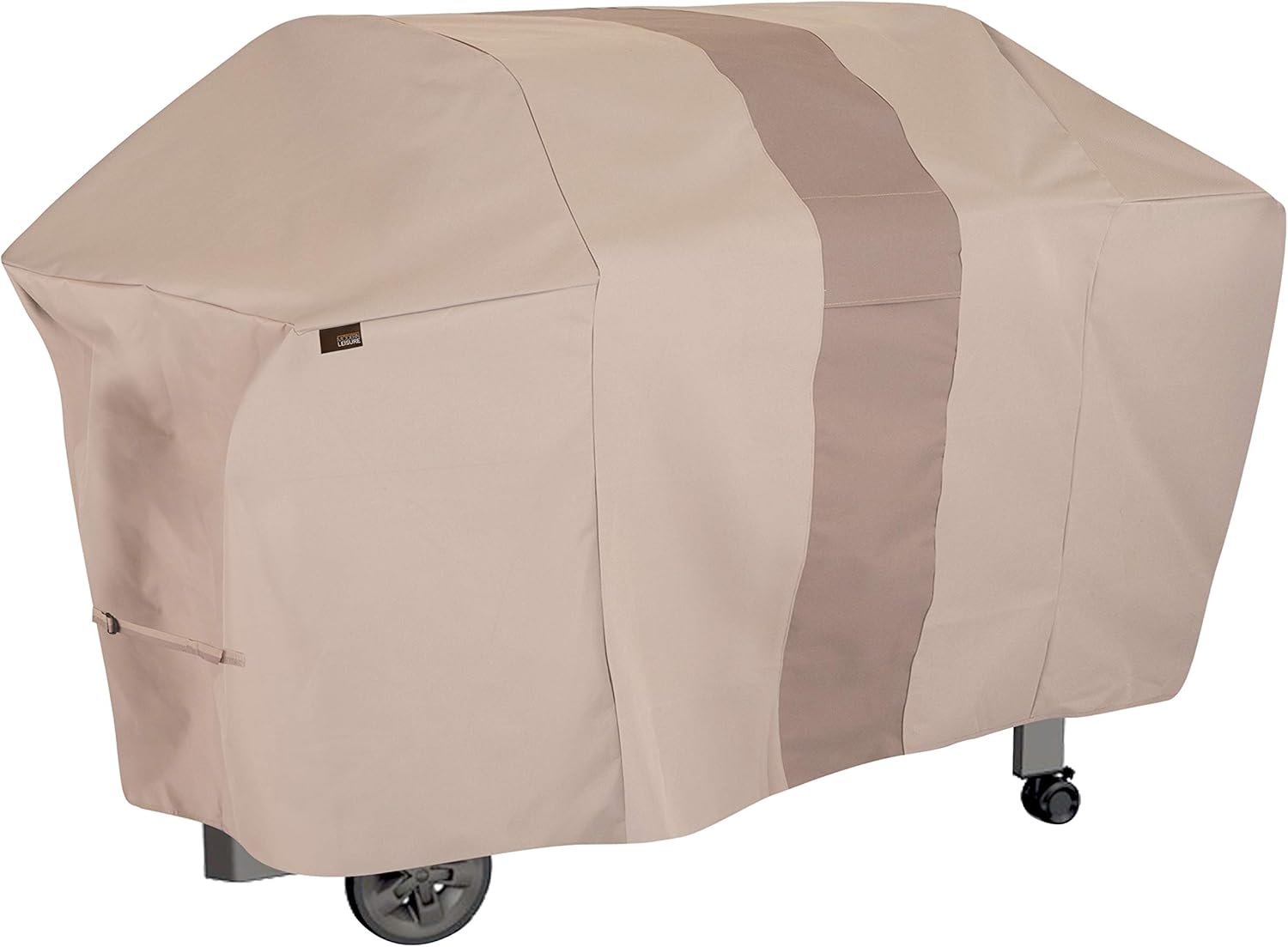 Modern Leisure 2951 Monterey 6 Burner Grill Cover (73 L x 25 D x 44.5 H) Water-Resistant, Large, Khaki/Fossil Pack of 2