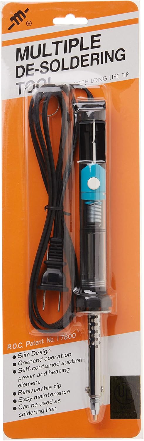 Jameco Benchpro Electric Desolder Pump for Solder Removal, 30 Watt, 60 Hz, 120VAC, Solder Sucker - SA6-R