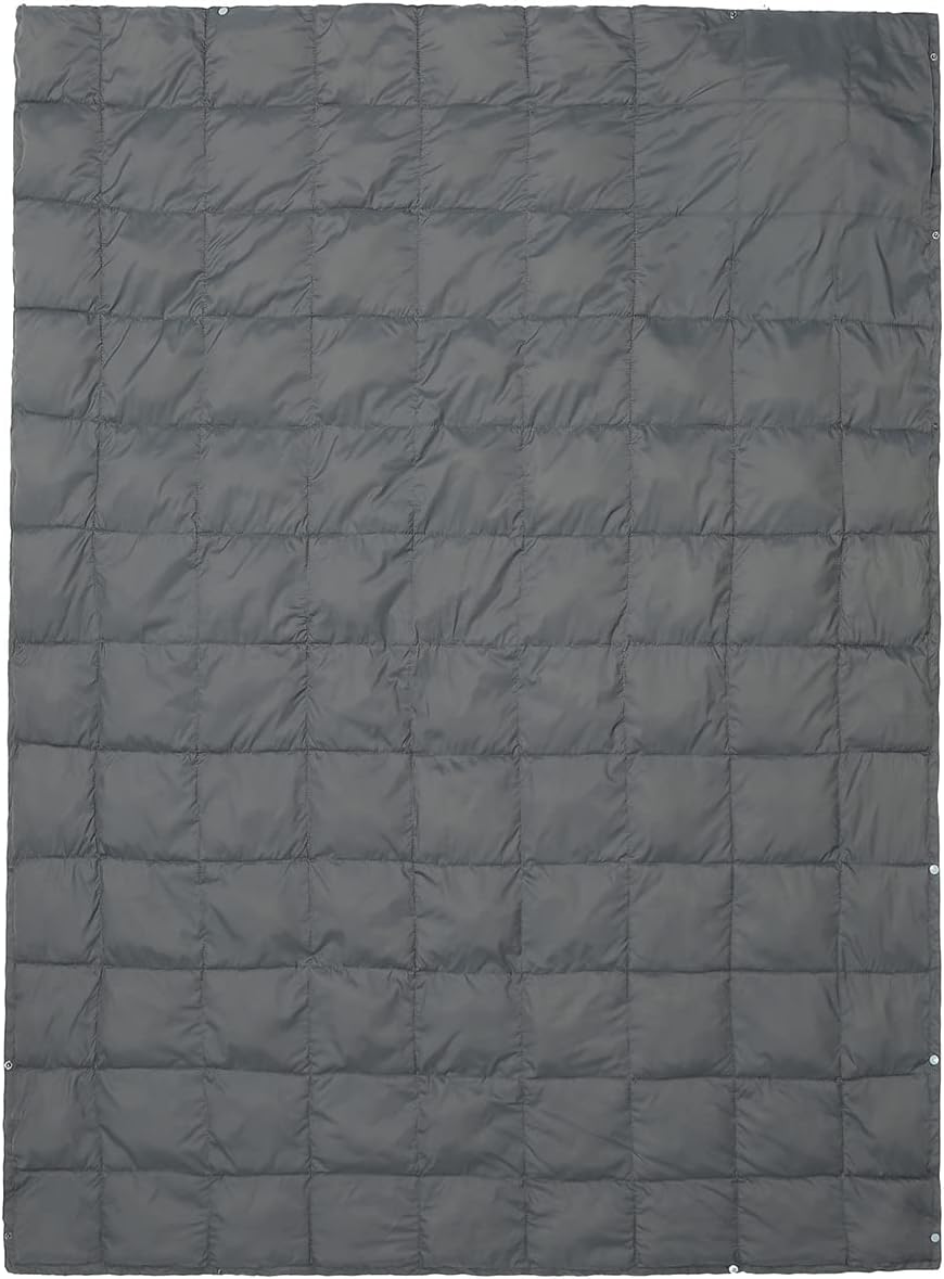 Rock Cloud Packable Camping Blanket Ultralight Outdoor Blankets Stadium for Hiking Camp Travel Outside Sports, Grey