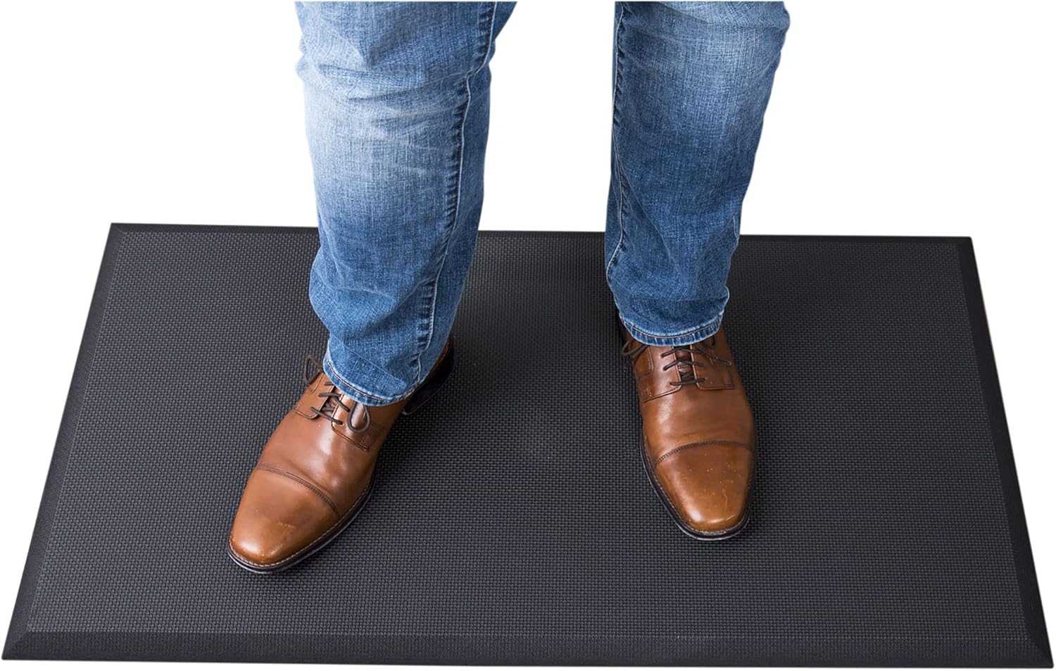 Stand Up Desk Store Standing Desk Anti-Fatigue Comfort Floor Mat Cushion (Black, 35