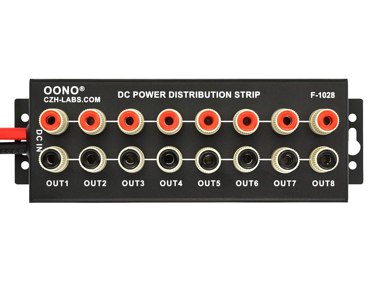 Banana Jack 8 Outlet DC Power Distribution Strip Pack of 2