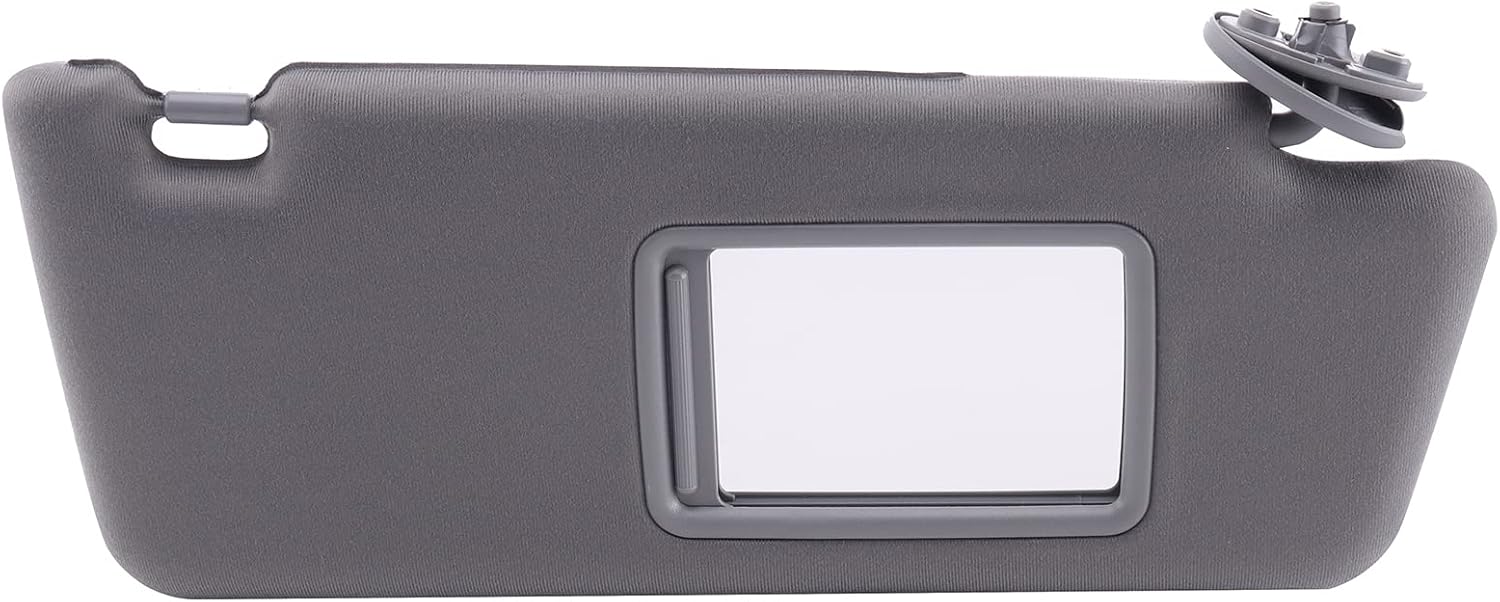TIMAGIC Left & Right Side Sun Visor without Light Fit for Compatible with Tacoma 2005-2012 Replace for 74320-04181-B1 74320-04180-B1 74320-04181-B1 74320-04180-B0, Gray