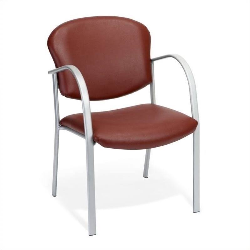 Scranton u0026 Co Anti-Bacterial Contract Reception Chair in Wine, Red