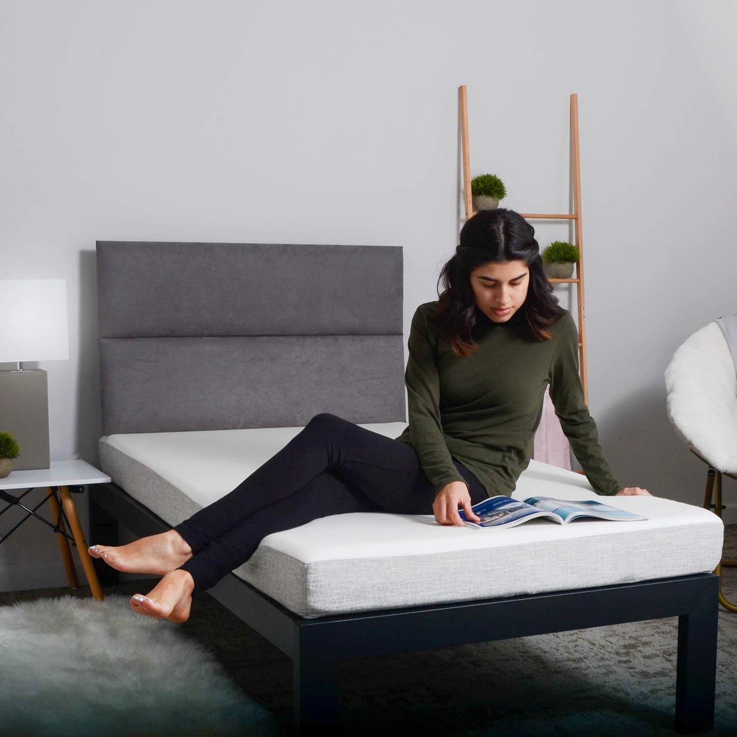 Milliard 5 in. Memory Foam Mattress Twin - for Bunk Bed, Daybed, Trundle or Folding Bed Replacement (2)