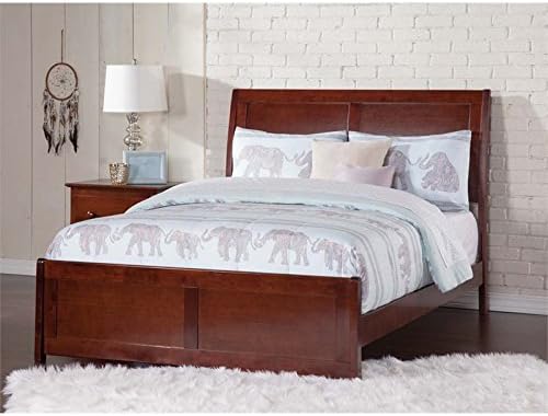 Leo & Lacey Full Sleigh Bed in Walnut