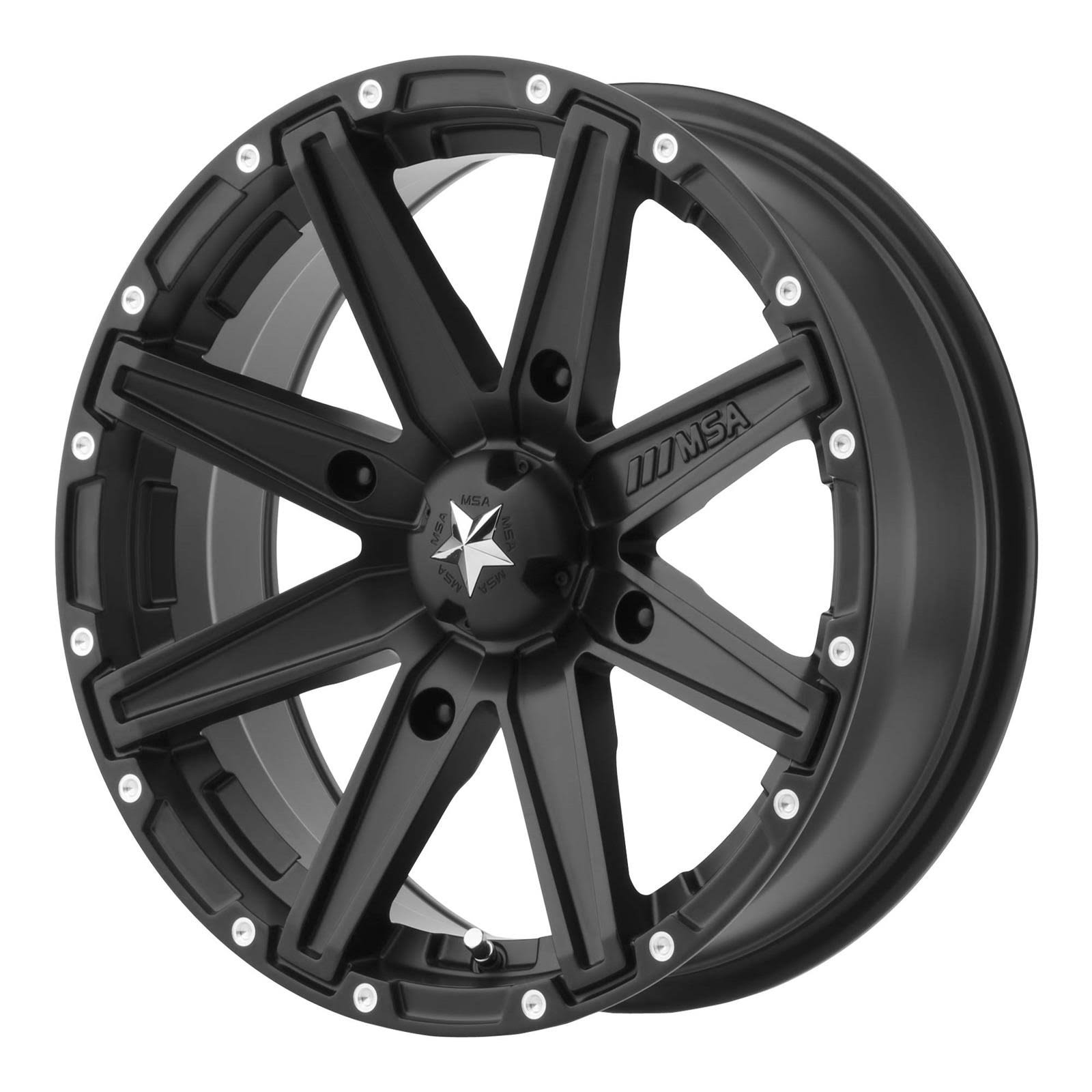 MSA Wheels M33 Clutch - 15x7 - 4x156 - Satin Black - M33-05756