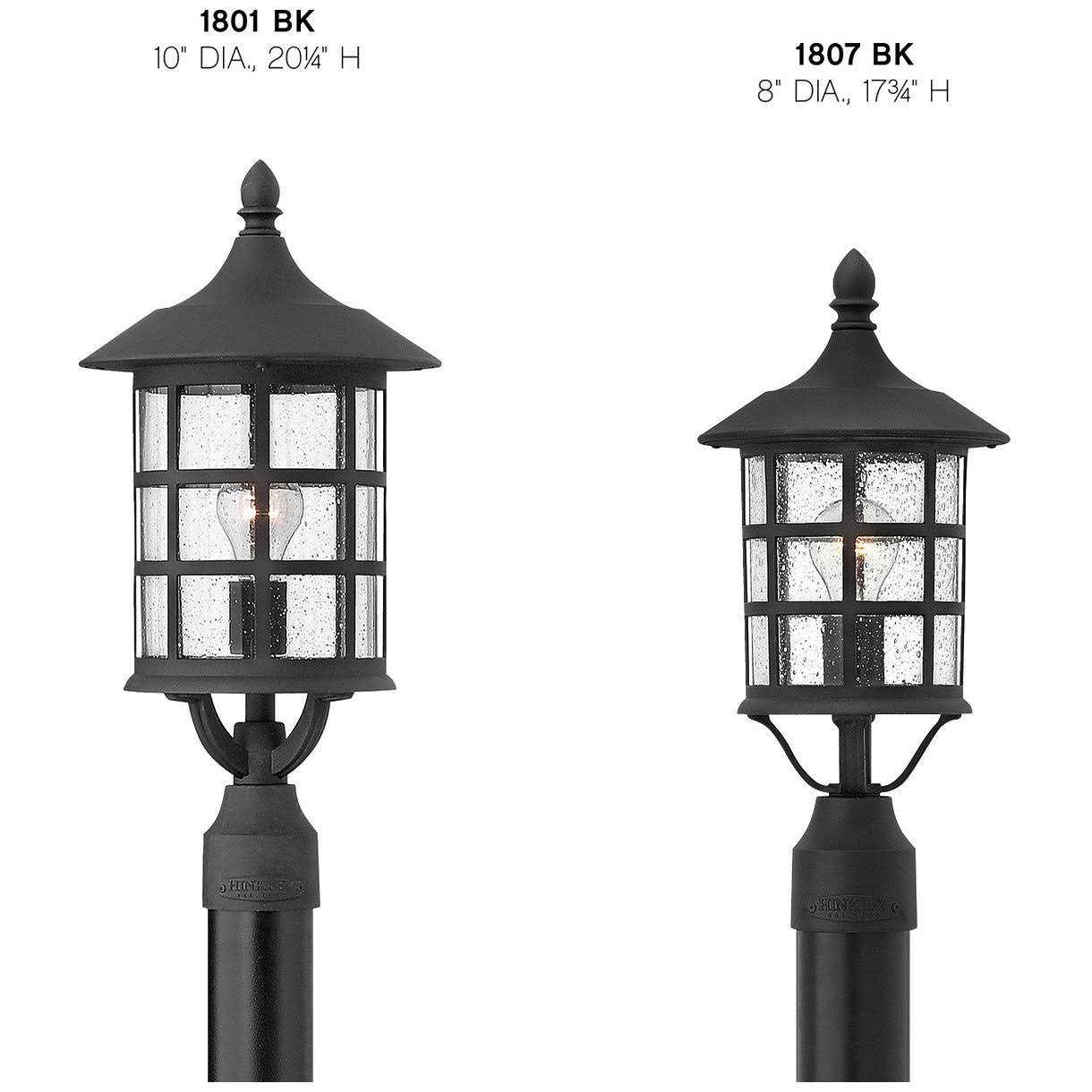 Hinkley Lighting 1801BK Freeport Black Outdoor Post Light