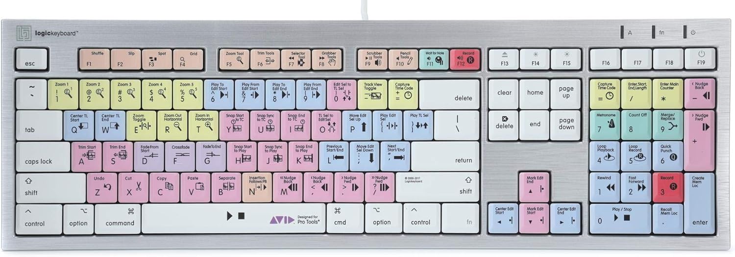LogicKeyboard ALBA Mac Keyboard - Avid Pro Tools