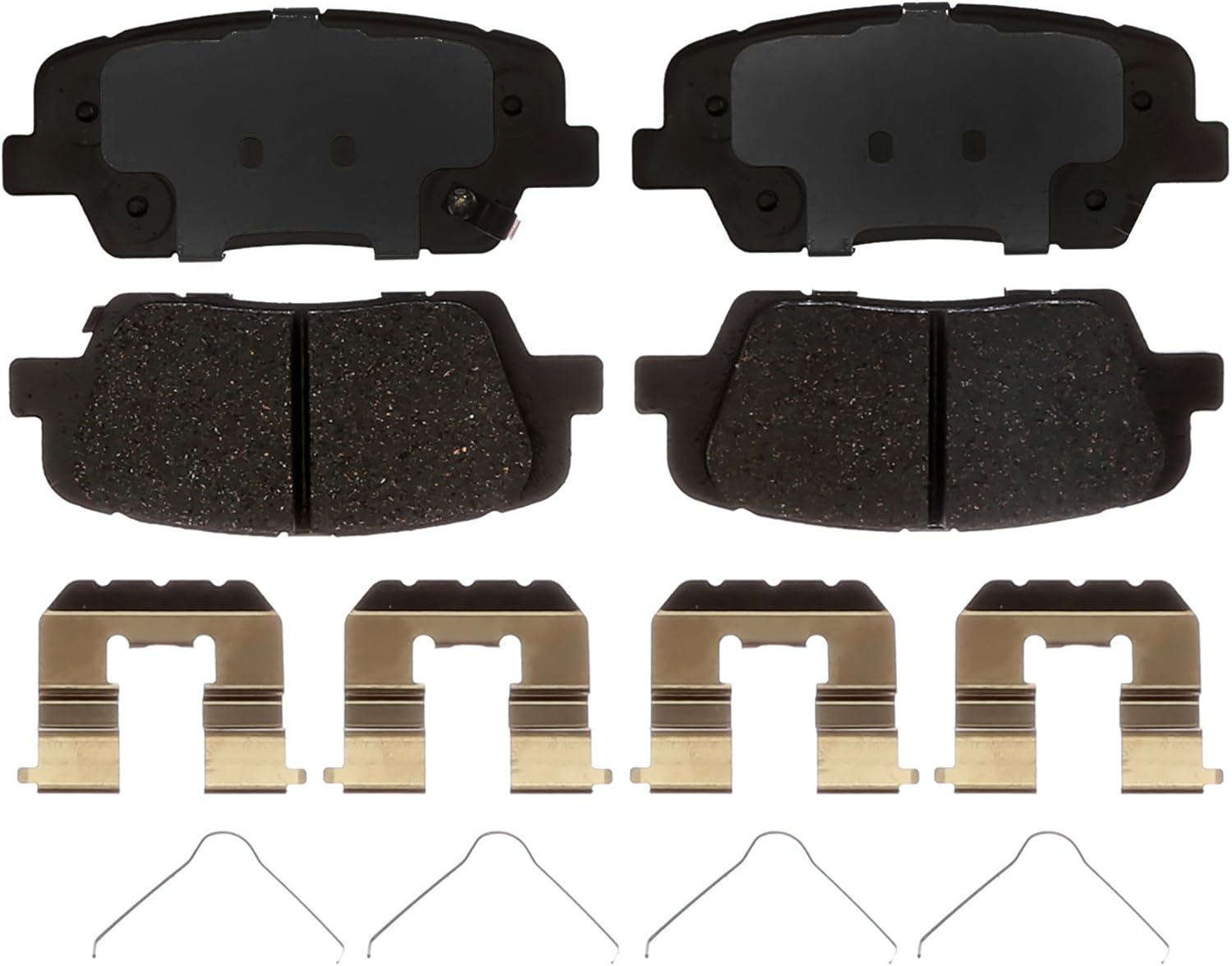 ACDelco Silver 14D1916CH Ceramic Rear Disc Brake Pad Set