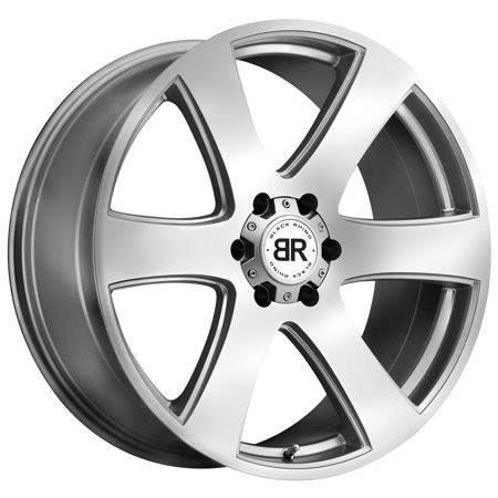 Black Rhino Haka 20x8.5 6x5.5x22 +30mm Silver/Machined Wheel Rim