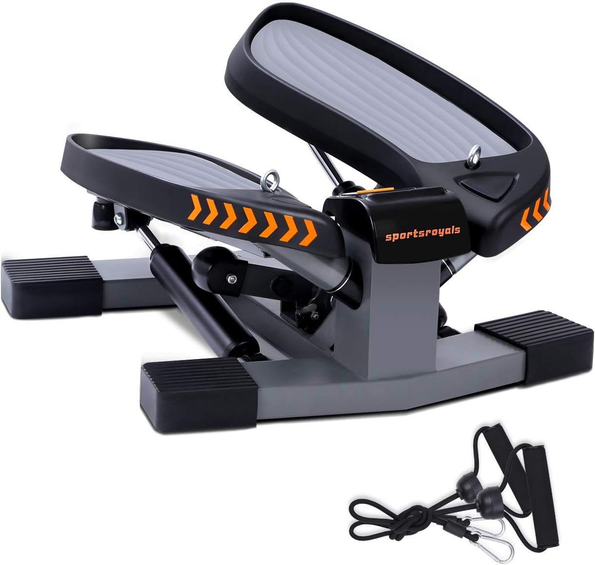 Sportsroyals Stair Stepper for Exercises-Twist Stepper with Resistance Bands and 330lbs Weight Capacity