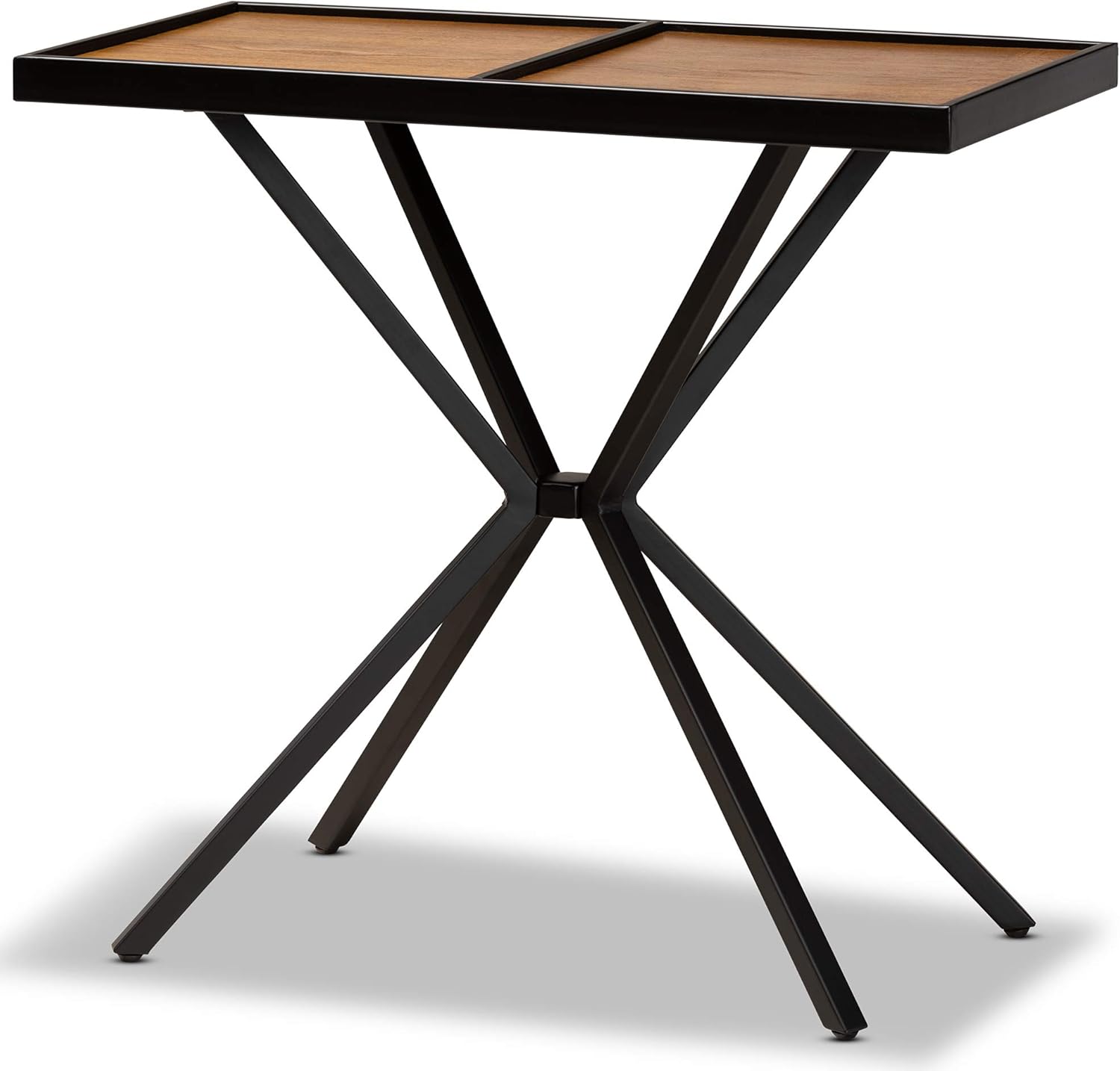 Baxton Studio Console Tables, Walnut/Black