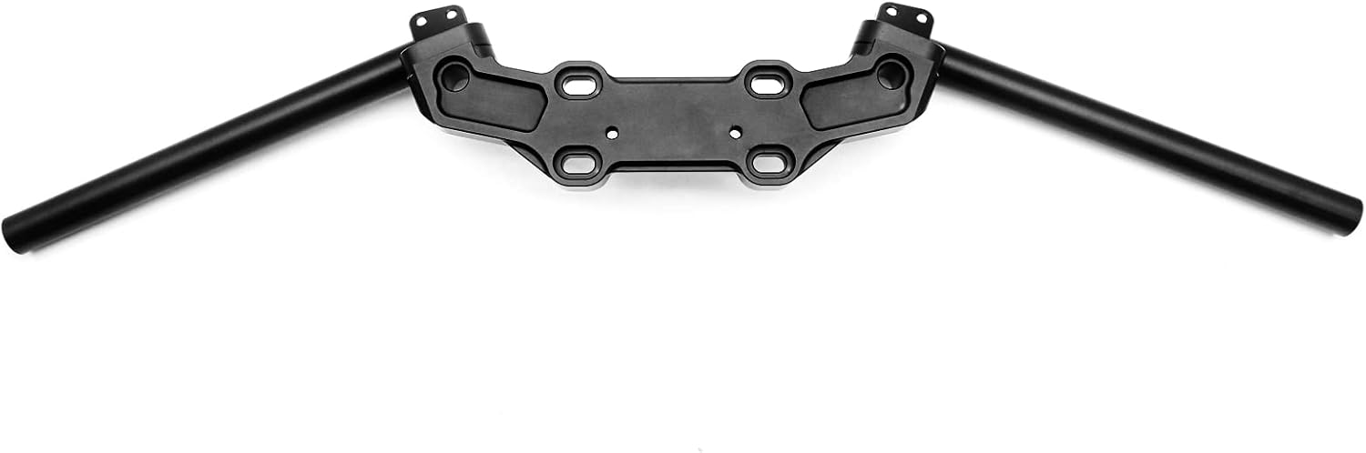 NBVLKH Motorcycle Black 22mm Adjustable Handlebar Clip on Clamp Mount Clip On Fork Handle Bars Adapter Separate Plate for Kawasaki Ninja 650R ER-6F ER6F 2006-2013