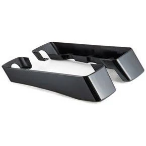 HogWorkz Vivid Black 4 in No-Cutout. Saddlebag Extensions - HW105151