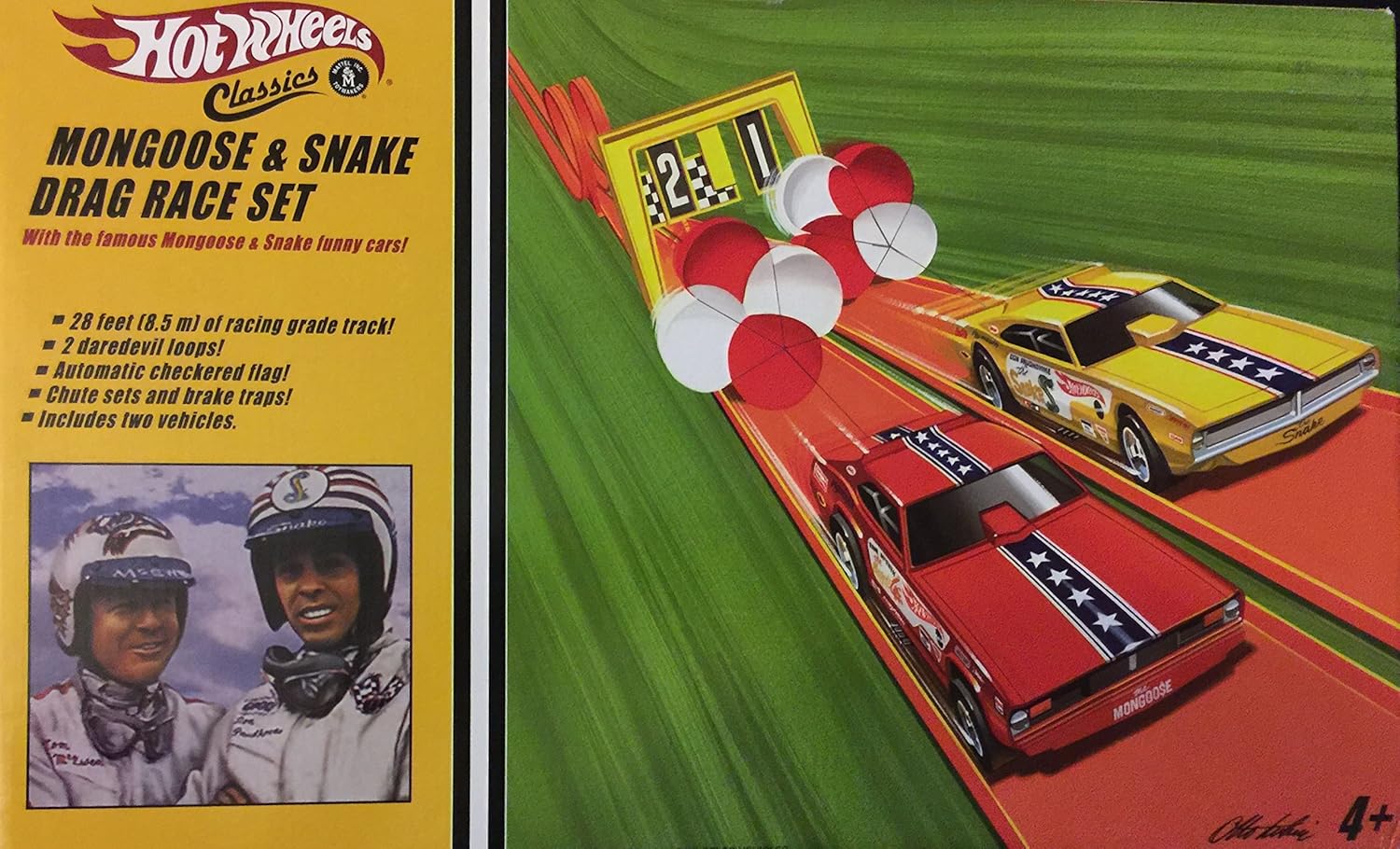Hot Wheels Classics Mongoose & Snake Drag Race Set