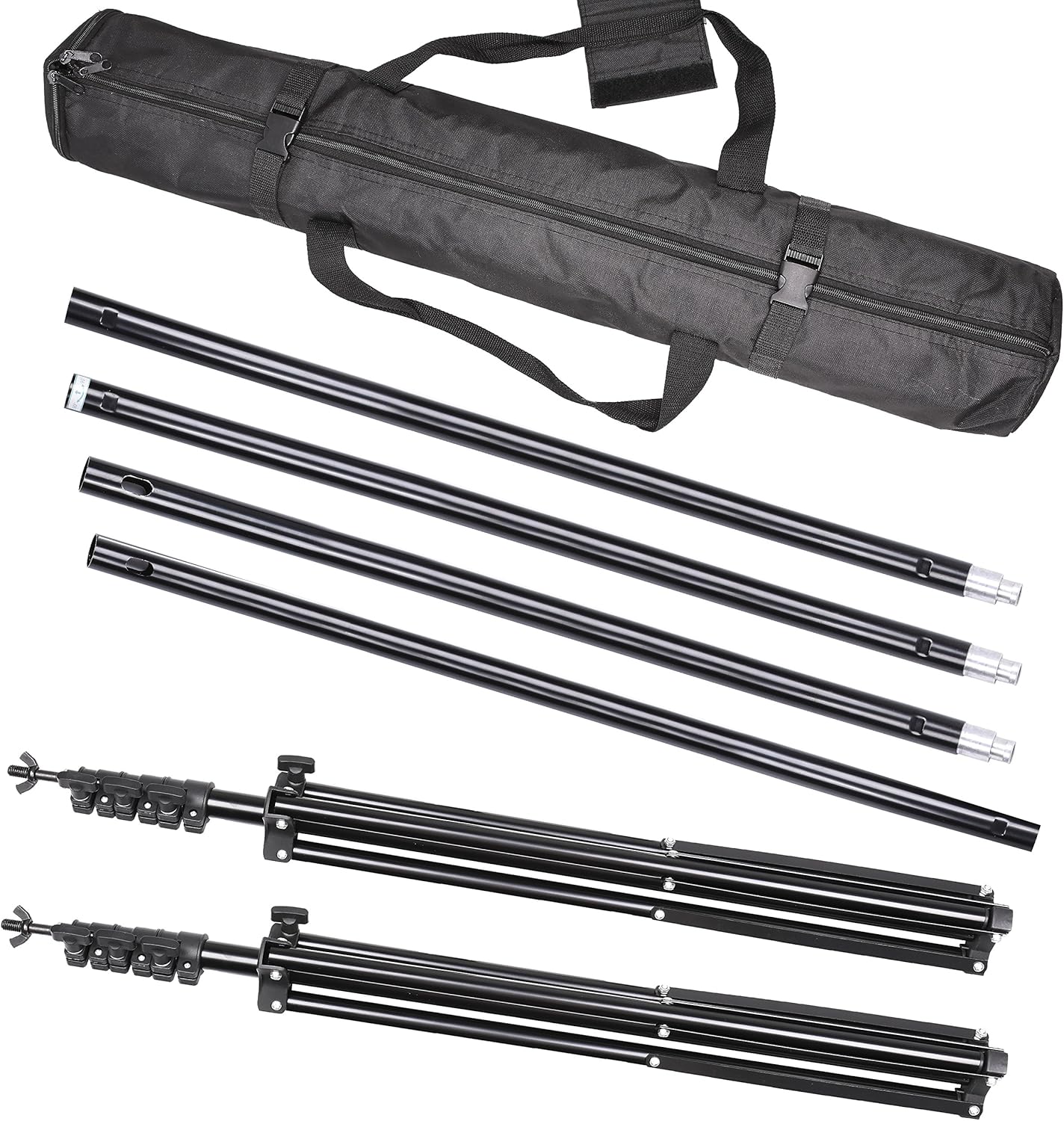 EMART 2000W Photography Video Studio Lighting Kit, Softbox Umbrella Continuous Photo Lighting, 8.5 x 10 Feet Backdrop Stand Support System, 3 Muslin Backdrops