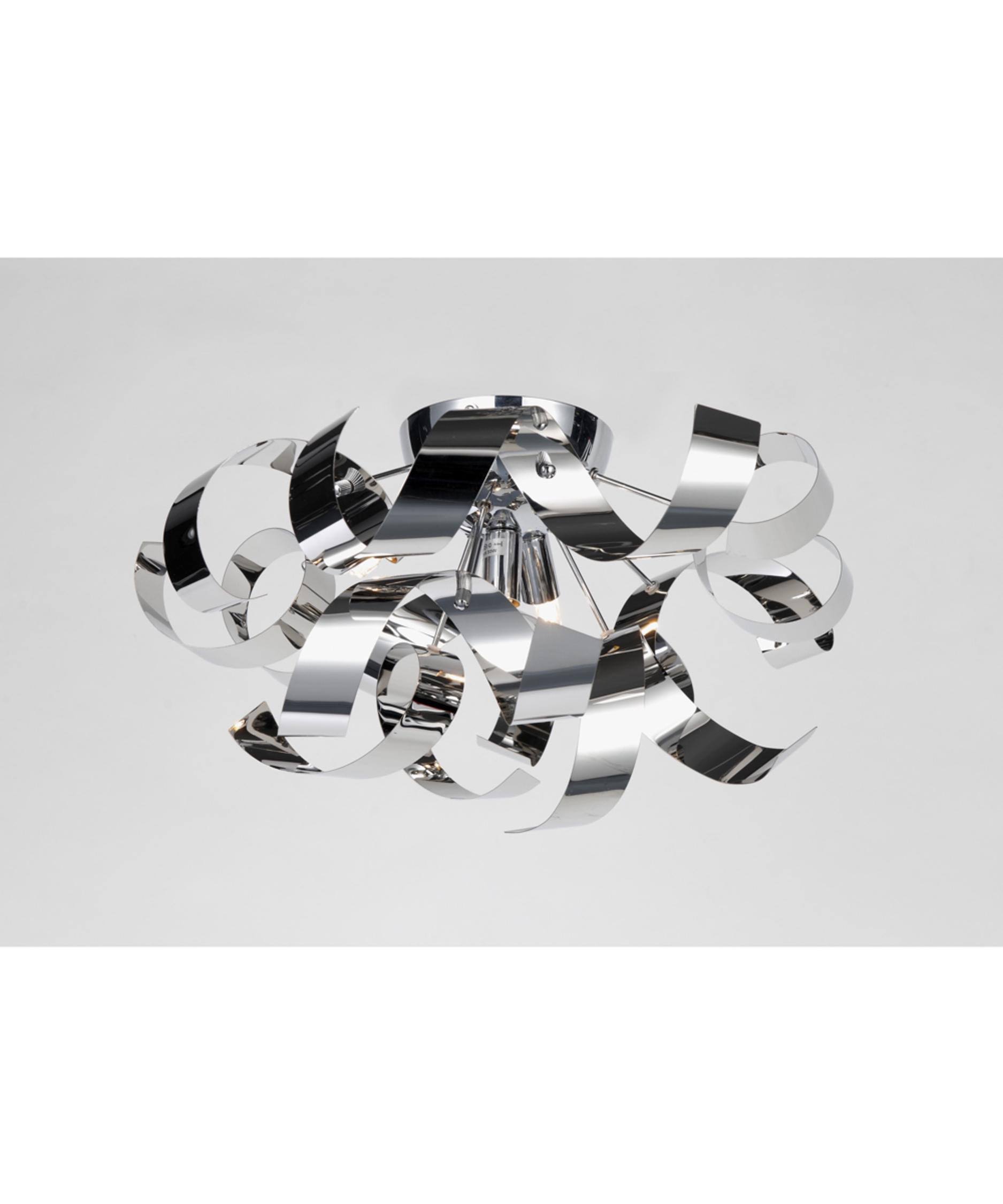 Artcraft AC604CH Bel Air 4 Light Chrome Flush Mount