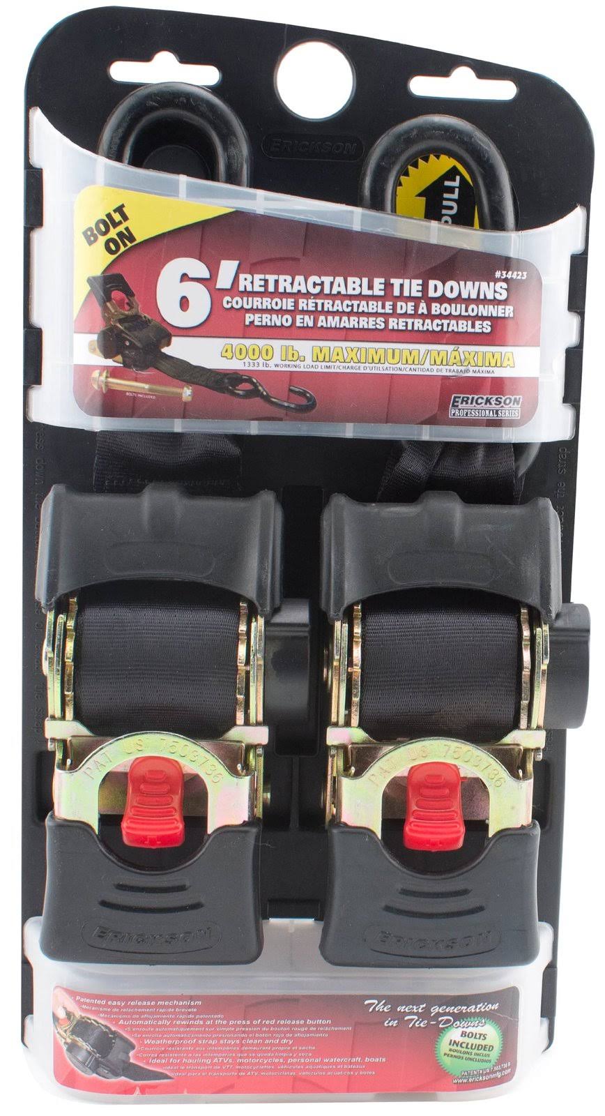 Erickson Retractable Bolt-On Ratchet Strap 34423