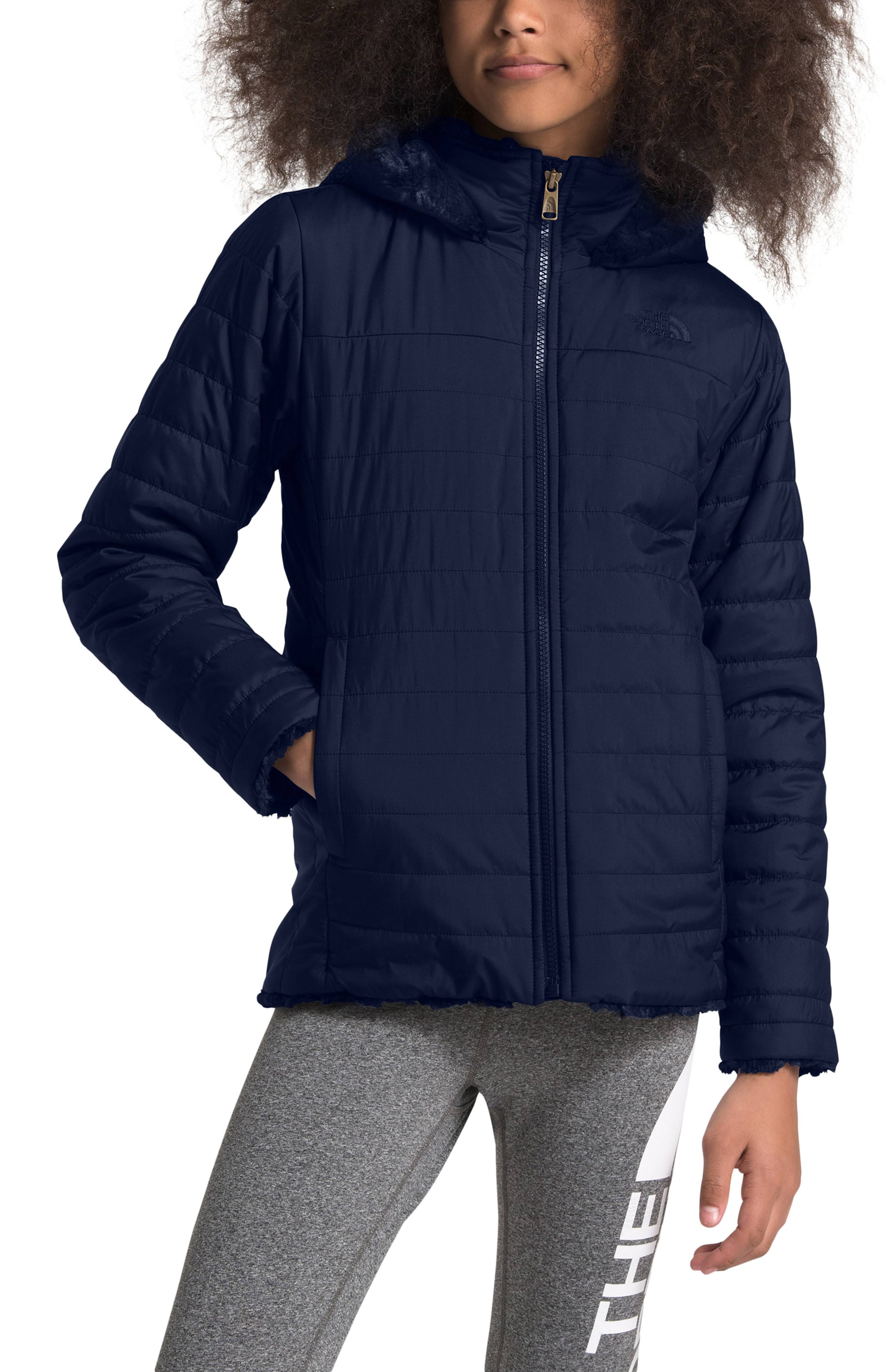 The North Face Girl&s Mossbud Swirl Parka Blue XL
