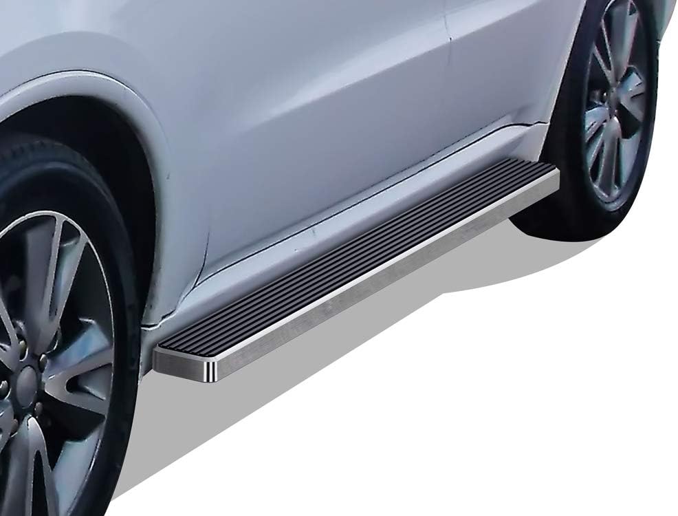 APS iBoard Running Boards (Nerf Bars Side Steps Step Bars) Compatible with Dodge Durango 2011-2022 4-Door (Black Powder Coated 6 inches)