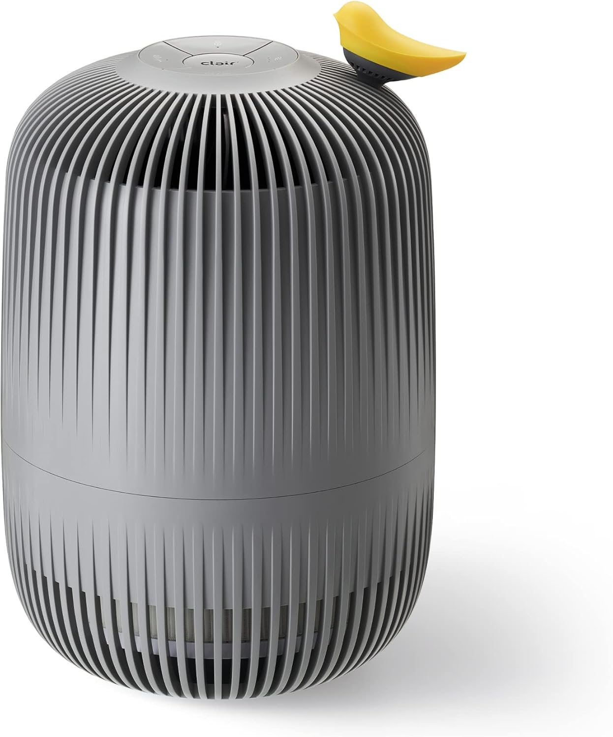 Clair Air Purifier for Bedroom, Home Large Room with Odor Remove Air Freshner | H13 True HEPA, Activated Carbon, Washable Pre-Filter | Night, Pet-Lock, Auto Mode | 0.1 Micron PM 2.5 Dust Sensor, Grey