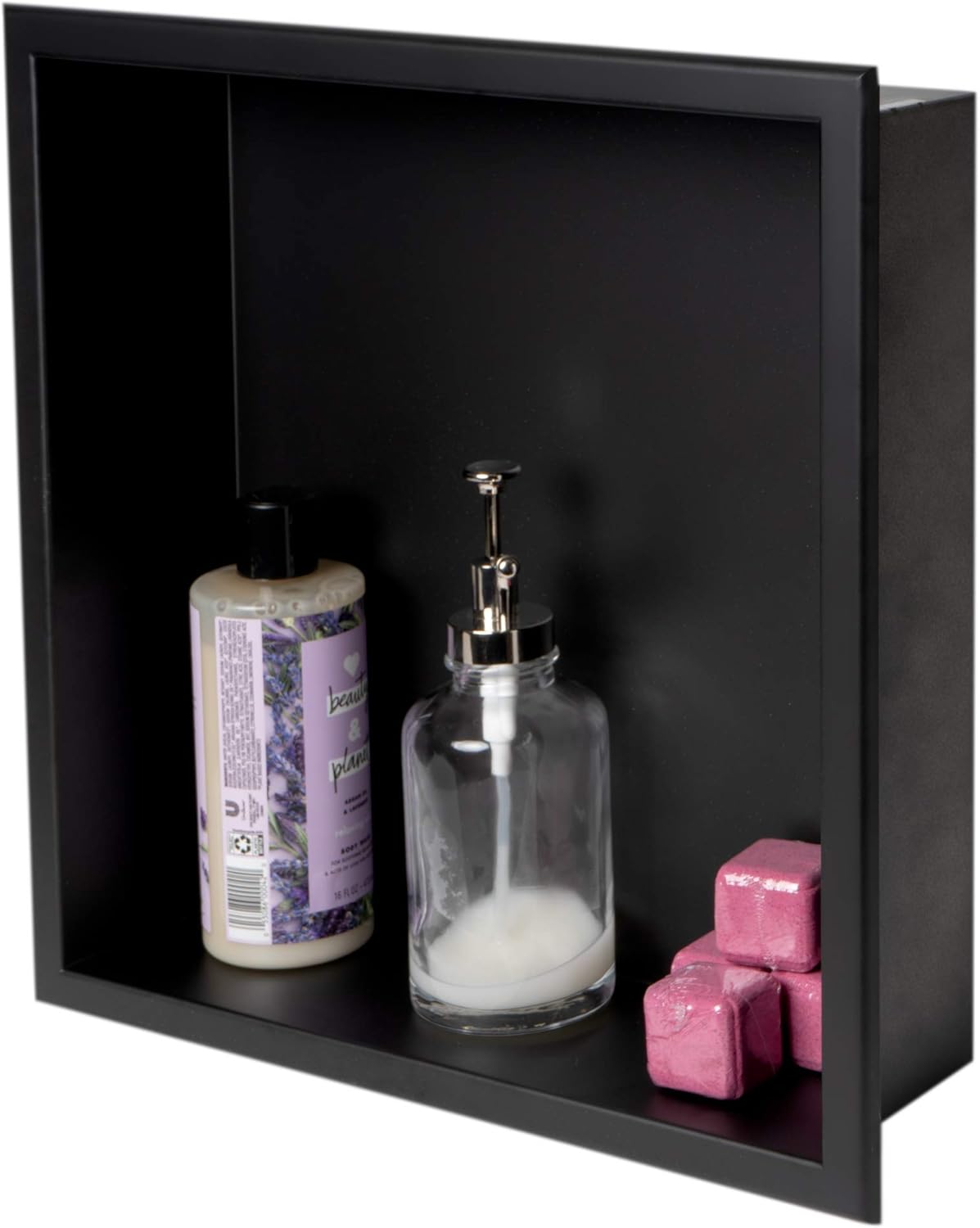 ALFI brand ABNC1616-BLA Shower Niche, Black Matte