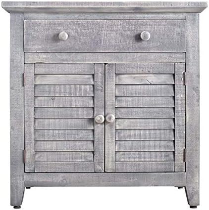 BOWERY HILL 2-Door Accent Chest in Gray