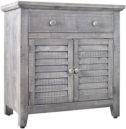 BOWERY HILL 2-Door Accent Chest in Gray