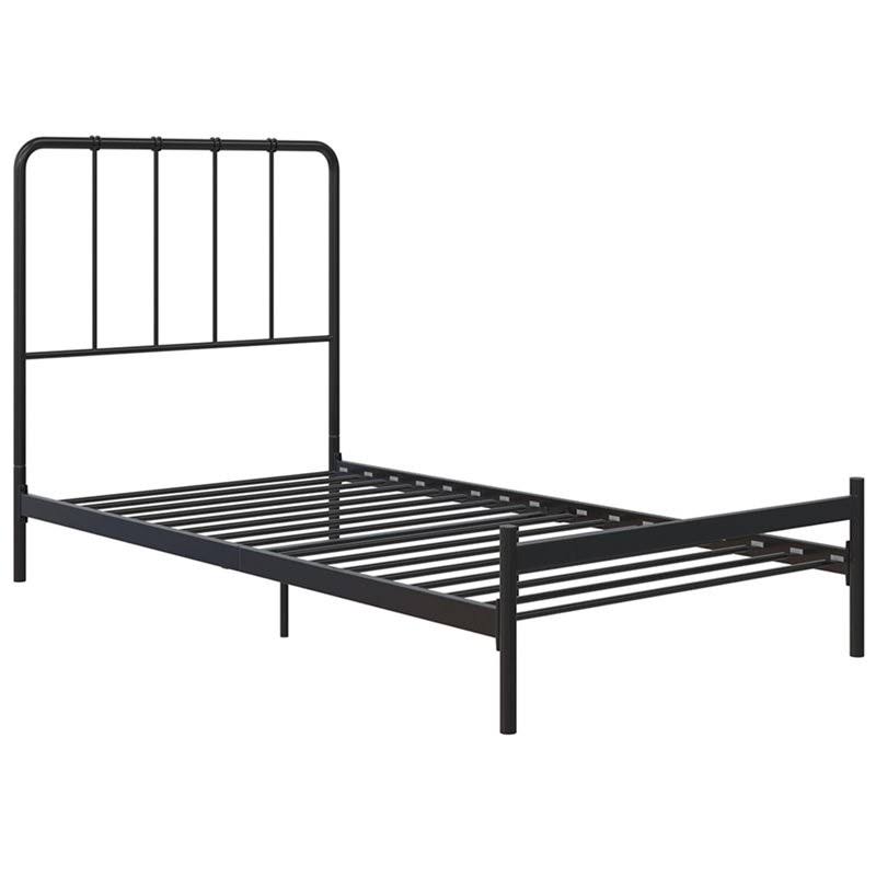 DHP Aubrey Twin Metal Spindle Bed in Black - DE90598