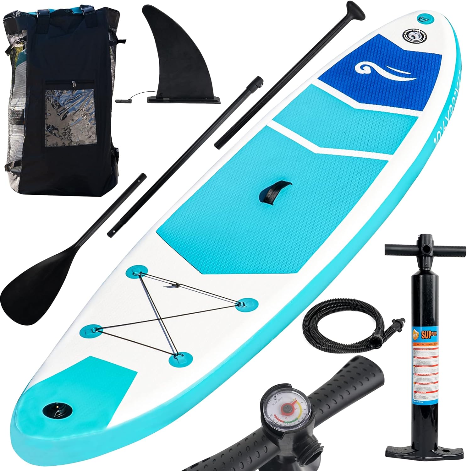 FUNPENY Inflatable Stand Up Paddle Boards, 10' x 32