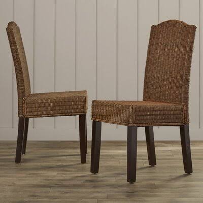 Newbury Side Chair Beachcrest Home Color: Brown
