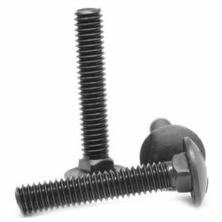 Generic 5/16x22-18 x 4 1/2x22 (FT) Coarse Thread Grade 5 Carriage Bolt Medium Carbon Steel Black Oxide Pk 50