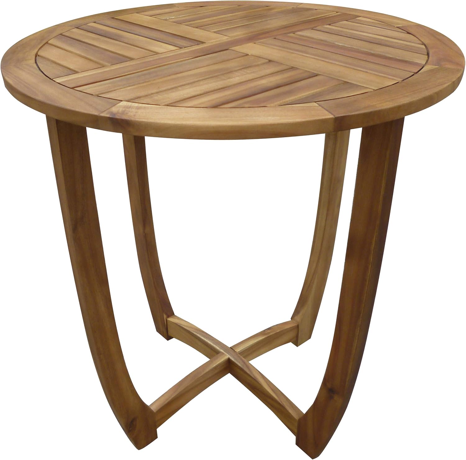 Christopher Knight Home Carina Accent Round Table, Teak Finish