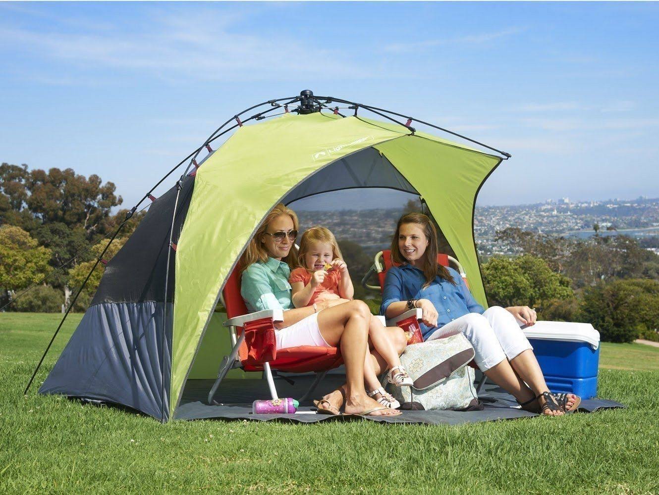 Lightspeed Outdoors Sun Shelter with Clip-Up Privacy Feature