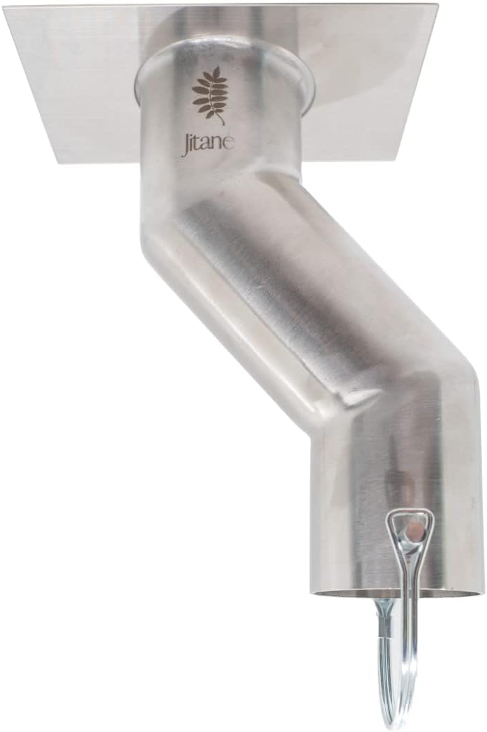 Jitane Rain Chain Gutter Adapter Kit Stainless Steel - Offset for Drains Not Directly Under Gutter - Rain Chain Installer Pack of 2