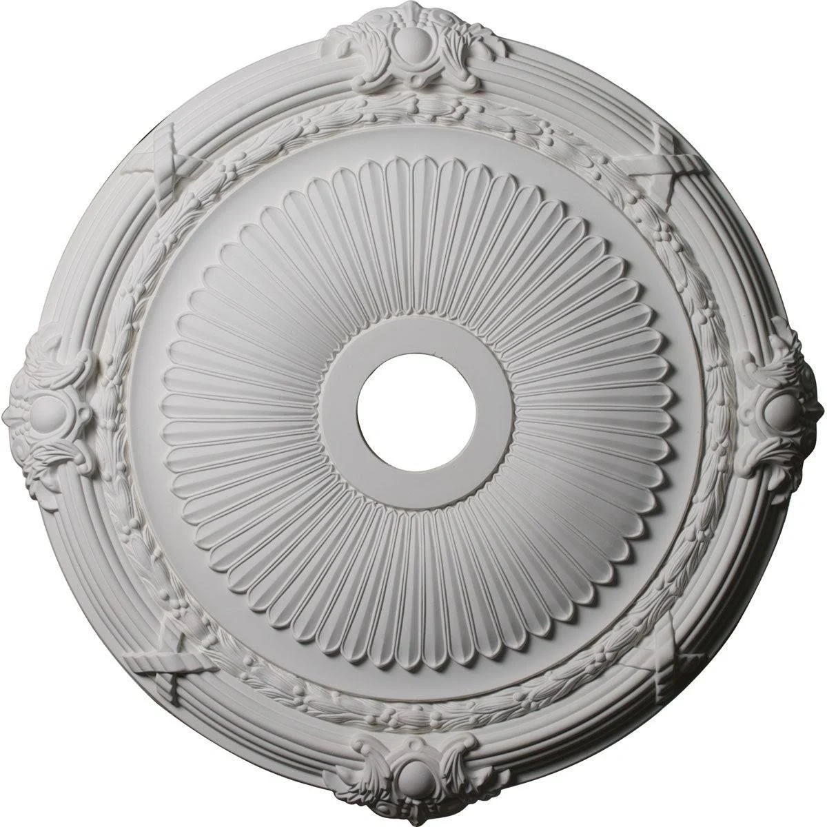 27 1/2x22OD x 3 7/8x22ID x 2 1/4x22P Heaton Ceiling Medallion (Witch Hazel Crackle)