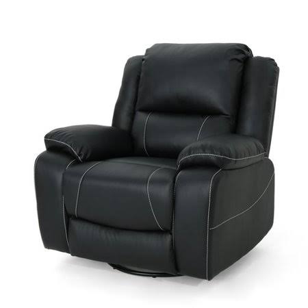Red Barrel Studio Lambdin Tufted Manual Swivel Recliner, Black