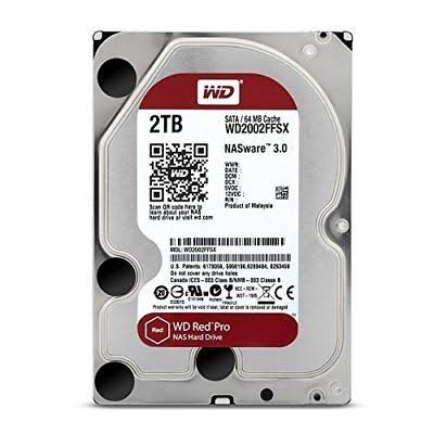 Western Digital Red Pro 2TB 3.5-inch SATA III 7200RPM 64MB Cache NAS Internal