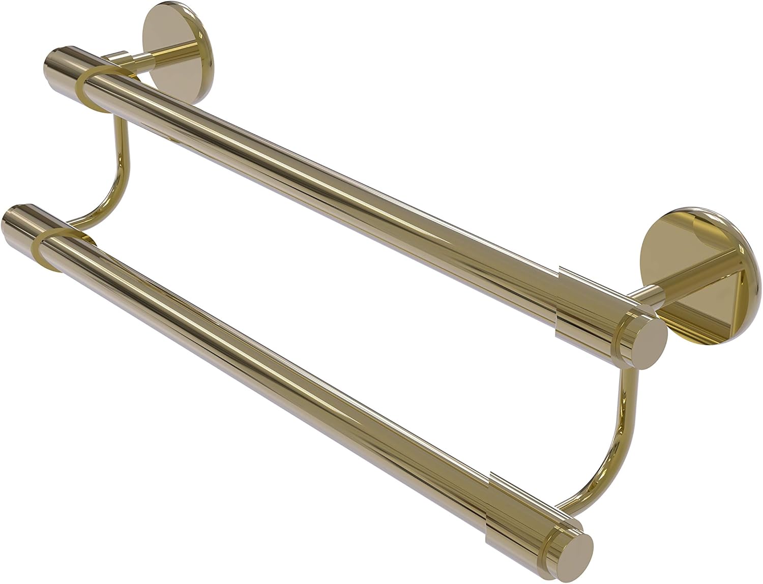 Allied Brass TR-72/18 Tribecca Collection 18 Inch Double Towel Bar, Unlacquered Brass