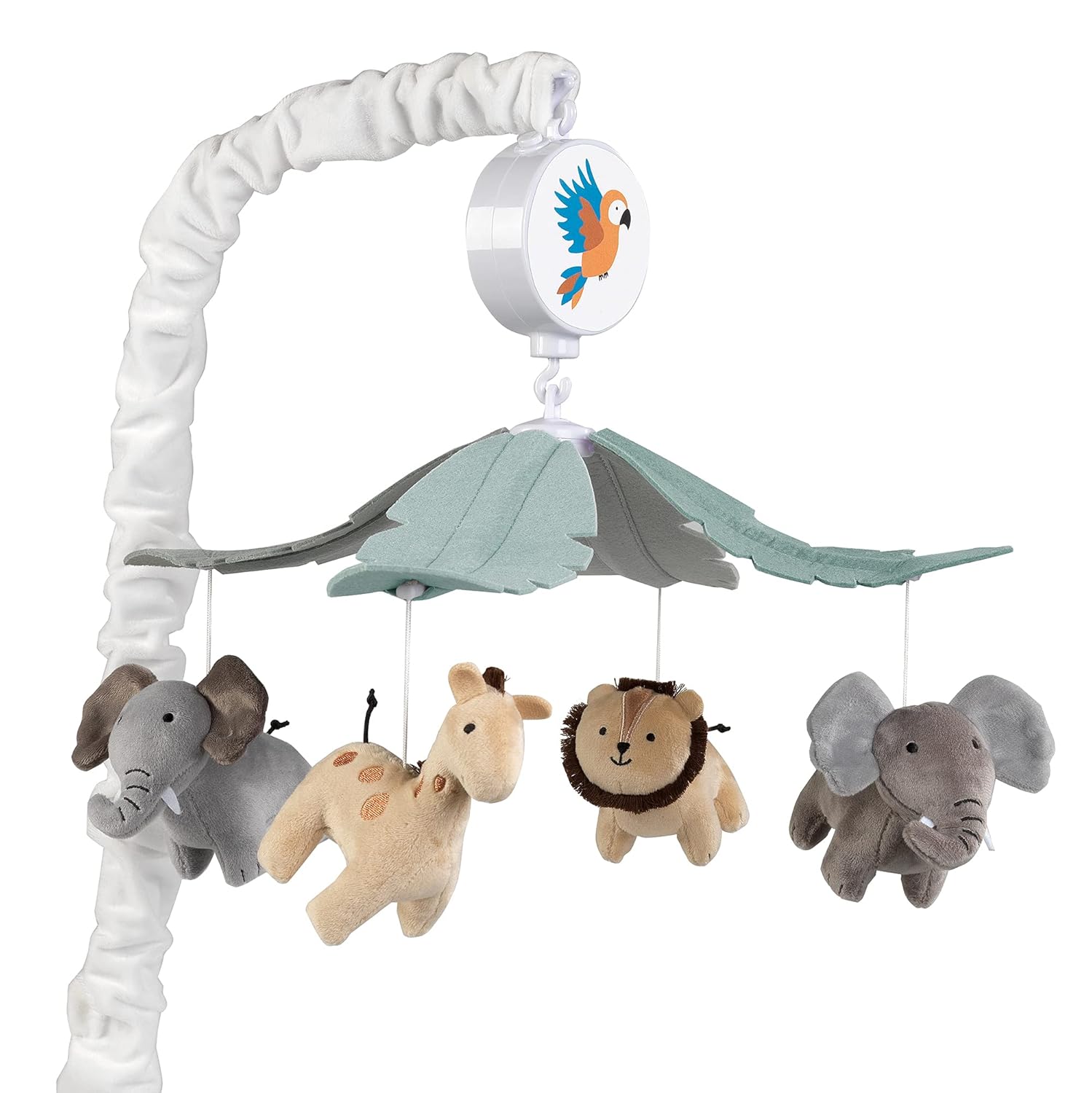 Lambs & Ivy Jungle Friends Musical Baby Crib Mobile Animals Soother Toy Pack of 2